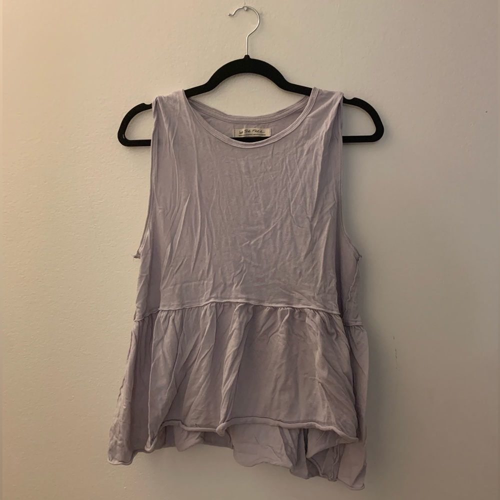 we the free light purple tank top